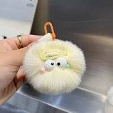 CUTE HAIRPIN SMALL FUR BALL KEYCHAIN PENDANT_CWMM2603