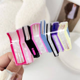 BOOK STYLE ACRYLIC HAIR CLAW CLIP COLORBLOCK_CWAHA2069
