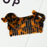 CUTE DOG WIDE TOOTH ACETATE COMB PORTABLE BRUSH_CWMM6404