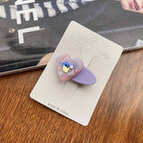 CHILDRENS CUTE HEART SHAPED DIAMOND HAIRPIN_CWAHA0730