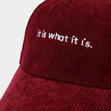 Corduroy Letter Baseball Cap Women Trendy_Cwah04649