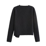 Wool Blend Cardigan With Cuff Opening Design