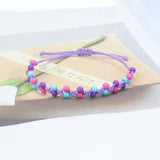 MACARON COLORED BEAD WOVEN BRACELET_CWAJE0728