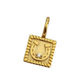 STAINLESS STEEL U SHAPED NECKLACE WITH ZIRCONIUM_CWMM5600