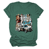JUST A SMALL TOWN GIRL PRINT T SHIRT LOOSE FIT_CWTTS1525