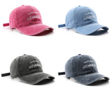 Vintage Baseball Cap, Embroidered Letter Desig Cwah1289