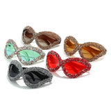 EXAGGERATED PERSONALITY LINE CAT EYE GLASSES_CWASG0837