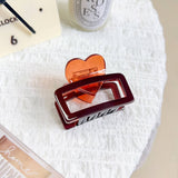 HEART ACETATE HAIR CLAW MINIMALIST CHIC CLIP_CWAHA1596