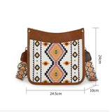 Vintage Bohemian Print Crossbody Tote Bag_Cwab2698