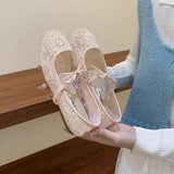 FAIRY STYLE FRENCH MESH BREATHABLE MARY JANES_CWSHF0143