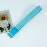 BUCKLE ADJUSTABLE SOLID COLOR BRAIDED BELT_CWABE0682