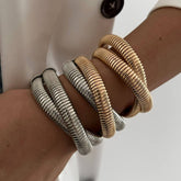 PERSONALIZED METAL SIMPLE RING BRACELET FOR WOMEN_CWMM3092