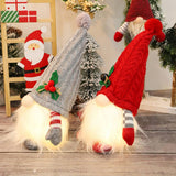 KNITTED HAT LUMINOUS RUDOLPH DOLL ORNAMENTS_CWMM2769