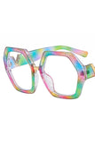 Women Geometric Frame Eyeglasses_Cwasg0135