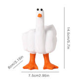 CREATIVE MIDDLE FINGER DUCK RESIN GARDEN DECOR_CWMM9903