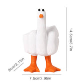 CREATIVE MIDDLE FINGER DUCK RESIN GARDEN DECOR_CWMM9903