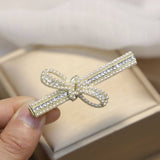 Pearl Star Bow Hairpin Duckbill Clip Side Clip_Cwaha4739