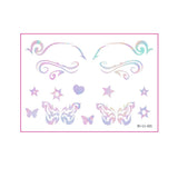 HOLOGRAPHIC EYELINER TATTOOS BUTTERFLY MAKEUP_CWMM8392