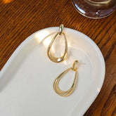 SIMPLE AND VERSATILE GEOMETRIC OVAL EARRINGS_CWAJE1874