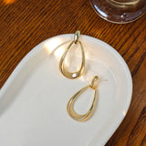 SIMPLE AND VERSATILE GEOMETRIC OVAL EARRINGS_CWAJE1874