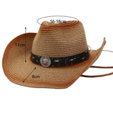 Unisex Spray-Painted Western Cowboy Beach Hat_Cwah04493
