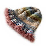 CHILDRENS COLORFUL GRADIENT STRIPED KNITTED HAT_CWAH2058