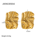 GOLD FLOWER JEWELRY LIGHT LUXURY VERSATILE EARRINGS_CWMM2361