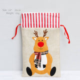 BURLAP EMBROIDERED KIDS CHRISTMAS GIFT BAG_CWAJE05393
