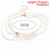 IMITATION PEARL HOLLOW TASSEL BODY CHAIN_CWAJE1128