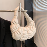 CROISSANT PU CLOUD BAG FRENCH HALF MOON HANDBAG_CUAB00475