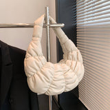 CROISSANT PU CLOUD BAG FRENCH HALF MOON HANDBAG_CUAB00475