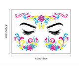 NEON BUTTERFLY GLOW FACE TATTOOS FOR PARTY_CWMM8247