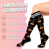PATTERNED SPORTS LONG COMPRESSION SOCKS SET_CWMS1880