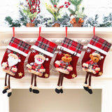PLAID CLOTH DOLL CHRISTMAS GIFT BAG_CWMM1892