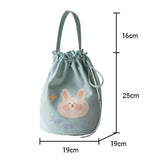 Cute Canvas Drawstring Bucket Bag For Students_Cwab5669