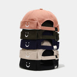 Cwah3171_Simple U Smiley Face Embroidered Beret