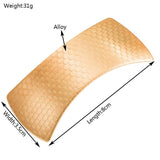 MINIMALIST METAL OVAL GEOMETRIC SPRING HAIR CLIP_CWAHA6183