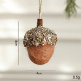 FELT PINECONE ACORN CHRISTMAS TREE ORNAMENT_CWMM9742