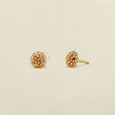 Vintage December Birth Flower Stud Earrings