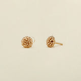 Vintage December Birth Flower Stud Earrings