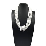 BOHEMIAN MULTI LAYER WOODEN BEAD KNOT NECKLACE_CWMM4735