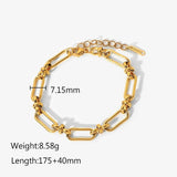 Titanium Steel Cuban Link Chain Bracelet