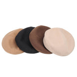 Women Retro Solid Color Beret_Cwah1140