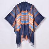 REVERSIBLE PLAID FAUX CASHMERE SCARF WINTER WRAP_CWASC0945