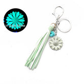 GLOW SUNFLOWER KEYCHAIN FLUORESCENT NIGHT CHARM_CWAB5091