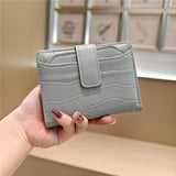 Stone Pattern Bifold Foldable Leather Wallet_Cwab06206