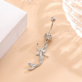 MERMAID BELLY RING HYPOALLERGENIC STAINLESS STEEL_CWMM9317