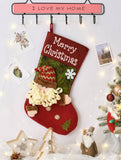 SEQUINED 3D SANTA CLAUS CHRISTMAS STOCKINGS_CWMS1424