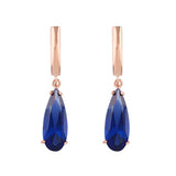 Zircon Jewelry Rose Gold Water Drop Earrings_Cwaje1017