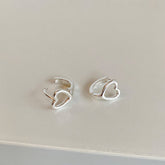 Valentines Day Simple Hollow Heart Earrings